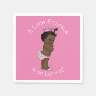 Servilleta De Papel Pequeño rosa étnico de princesa Baby Shower