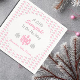 Servilleta De Papel Pequeño Snowflake En El Camino