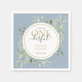 Servilleta De Papel Pequeño Sr ONEmaravilloso Elegante Primer Cumpleañ