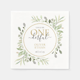 Servilleta De Papel Pequeño Sr. ONEMaravilloso Niño Elegante Primer Cu