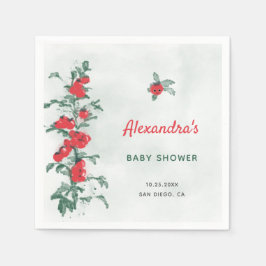 Servilleta De Papel Pequeño tomate Rústico Moda acuarela Baby Shower