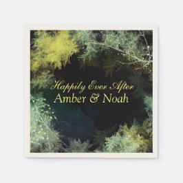 Servilleta De Papel Pequeño y caprichoso Boda forestal