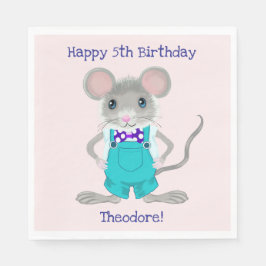 Servilleta De Papel Pequeño y elegante personalizado de ratón Aniversa