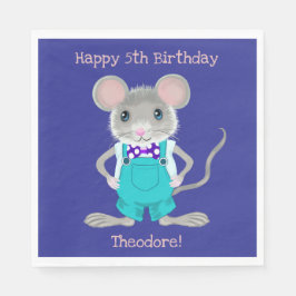 Servilleta De Papel Pequeño y elegante personalizado de ratón Aniversa