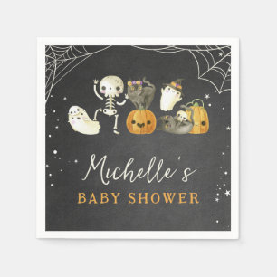 Servilleta De Papel Pequeño y espeluznante Boo Halloween Baby Shower