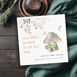 Servilleta De Papel Pequeño y lindo Elefante de cacahuete Baby Shower