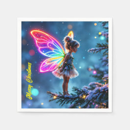 Servilleta De Papel Pequeños Navidades brillantes luces de hadas fanta