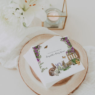 Servilleta De Papel Pequeños Tesoros   Baby Shower Jardín de Primavera
