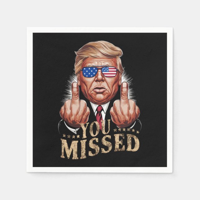 Servilleta De Papel Perdiste las elecciones estadounidenses de Donald  (Anverso)