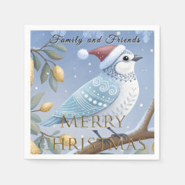 Servilleta De Papel Perdiz En Un Papel De Papel De Árbol De Par