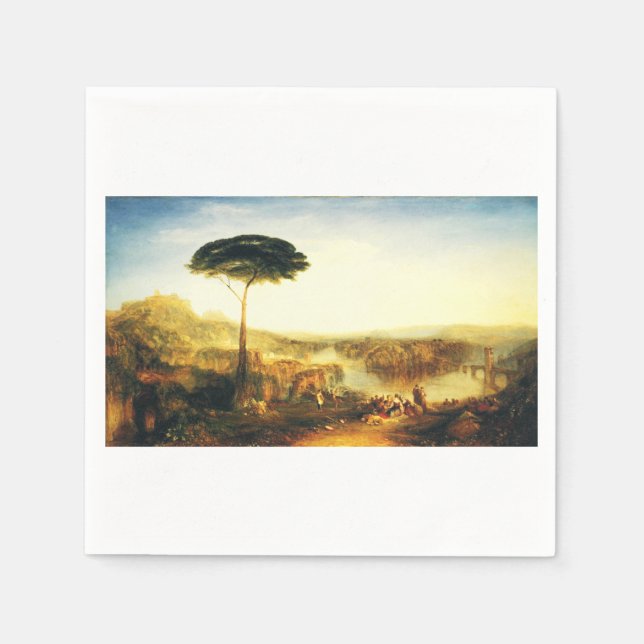 Servilleta De Papel Peregrinación de Childe Harold por Joseph Turner (Anverso)