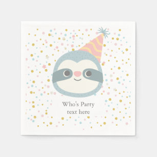 Servilleta De Papel pereza, perezoso lindo, ilustracion animal