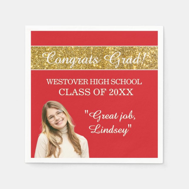 Servilleta De Papel Perfect Graduation Congrats  (Anverso)