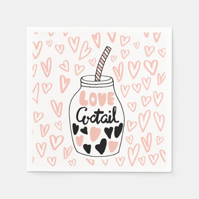 Servilleta De Papel Perfect Valentines Cocktail Napkin (Anverso)