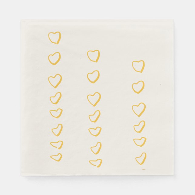 Servilleta De Papel Pergamino del Corazón (Anverso)