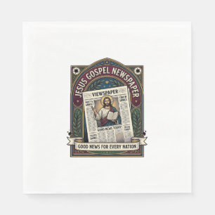 Servilleta De Papel Periódico del Evangelio de Jesús Periódico Cristia