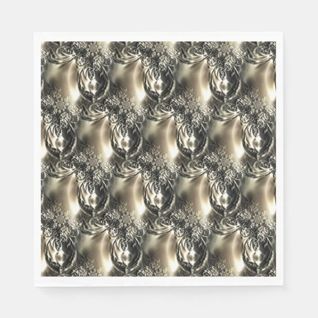 Servilleta De Papel Perlas doradas (Anverso)