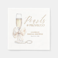 Perlas y Prosecco Despedida de Soltera Lazo Blanco