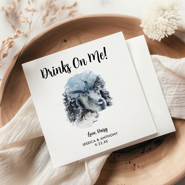 Servilleta De Papel Perro Boda Cocktail Napkins (Subido por el creador)