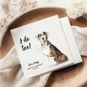 Servilleta De Papel Perro Boda Cocktail Napkins