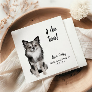 Servilleta De Papel Perro Boda Cocktail Napkins