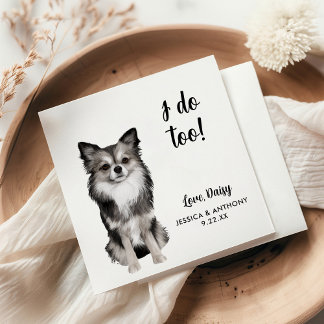 Servilleta De Papel Perro Boda Cocktail Napkins