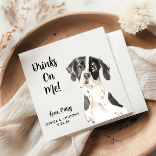 Servilleta De Papel Perro Boda Cocktail Napkins