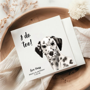 Servilleta De Papel Perro Boda Cocktail Napkins