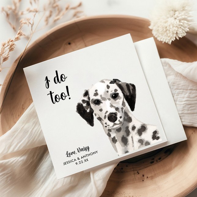 Servilleta De Papel Perro Boda Cocktail Napkins (Subido por el creador)