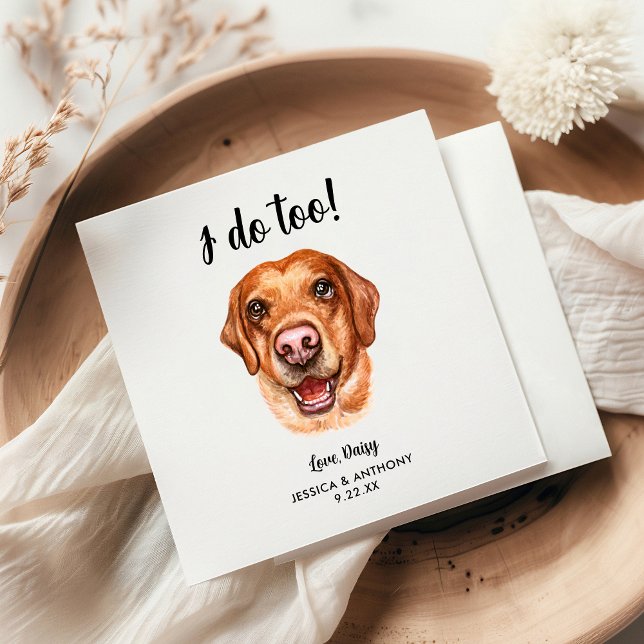 Servilleta De Papel Perro Boda Cocktail Napkins (Subido por el creador)