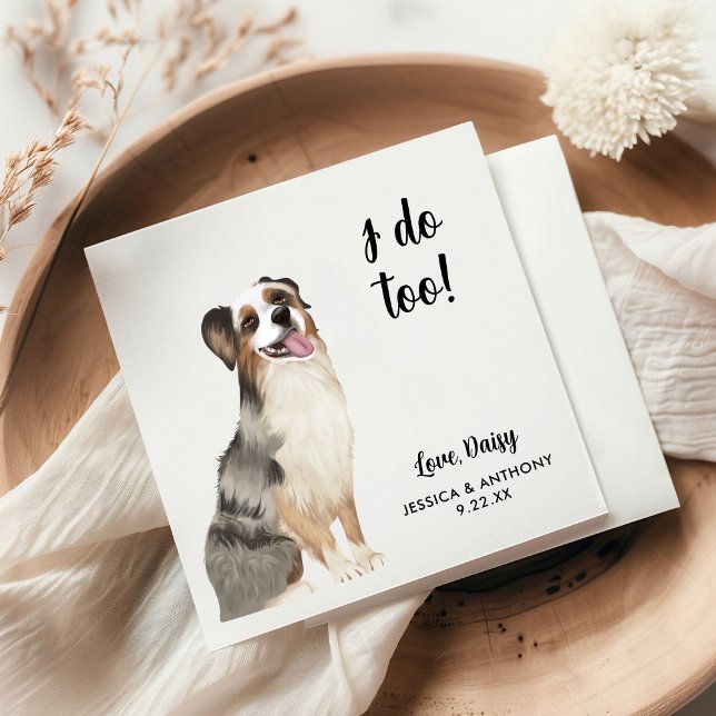 Servilleta De Papel Perro Boda Cocktail Napkins (Subido por el creador)