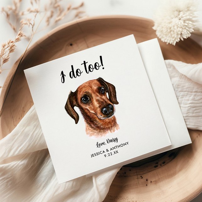 Servilleta De Papel Perro Boda Cocktail Napkins (Subido por el creador)