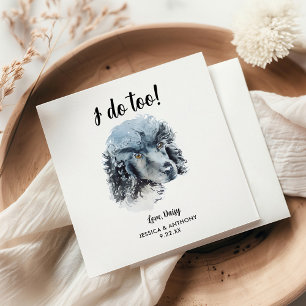 Servilleta De Papel Perro Boda Cocktail Napkins