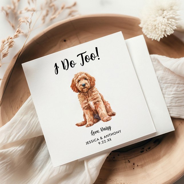 Servilleta De Papel Perro Boda Cocktail Napkins (Subido por el creador)