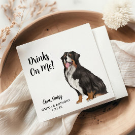 Servilleta De Papel Perro Boda Cocktail Napkins