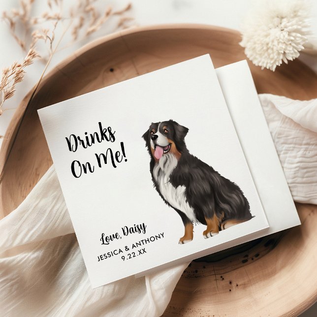 Servilleta De Papel Perro Boda Cocktail Napkins (Subido por el creador)