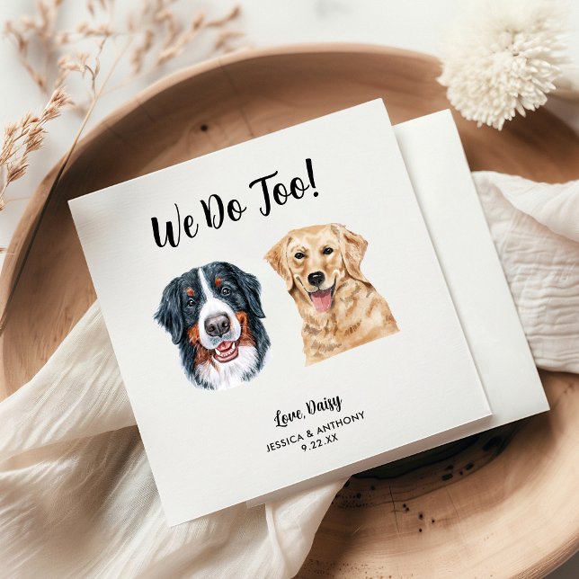 Servilleta De Papel Perro Boda Cocktail Napkins (Subido por el creador)