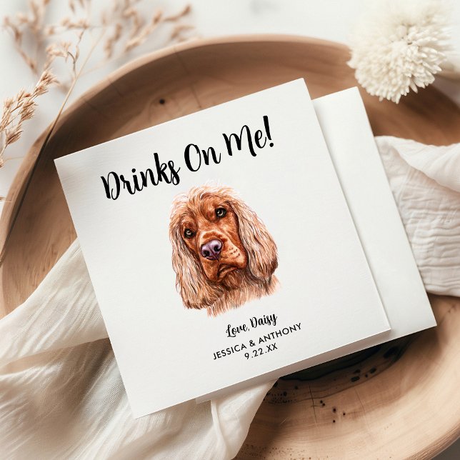 Servilleta De Papel Perro Boda Cocktail Napkins (Subido por el creador)