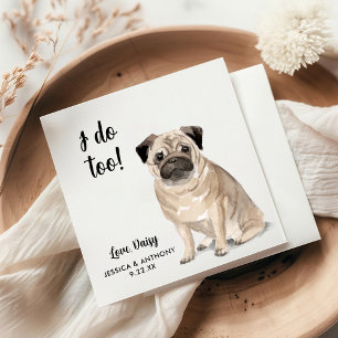 Servilleta De Papel Perro Boda Cocktail Napkins