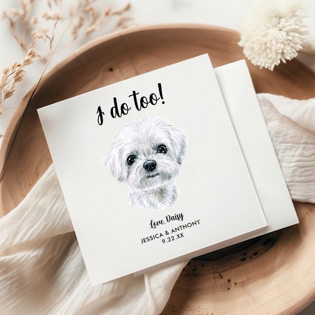 Servilleta De Papel Perro Boda Cocktail Napkins (Subido por el creador)
