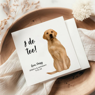 Servilleta De Papel Perro Boda Cocktail Napkins