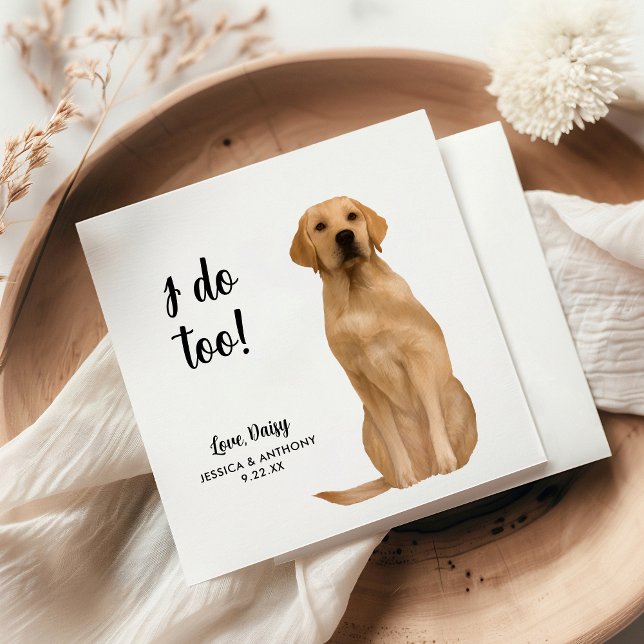 Servilleta De Papel Perro Boda Cocktail Napkins (Subido por el creador)