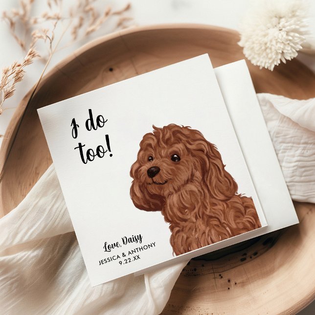 Servilleta De Papel Perro Boda Cocktail Napkins (Subido por el creador)