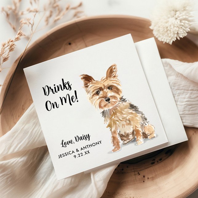 Servilleta De Papel Perro Boda Cocktail Napkins (Subido por el creador)