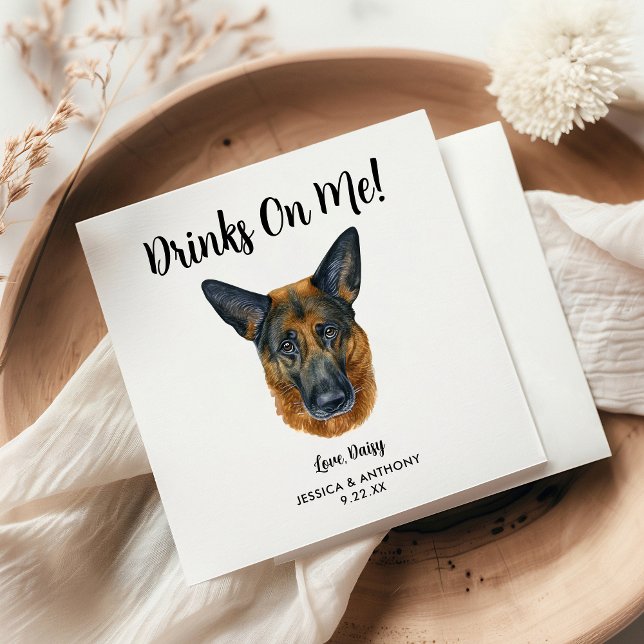 Servilleta De Papel Perro Boda Cocktail Napkins (Subido por el creador)