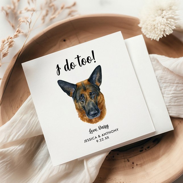 Servilleta De Papel Perro Boda Cocktail Napkins (Subido por el creador)