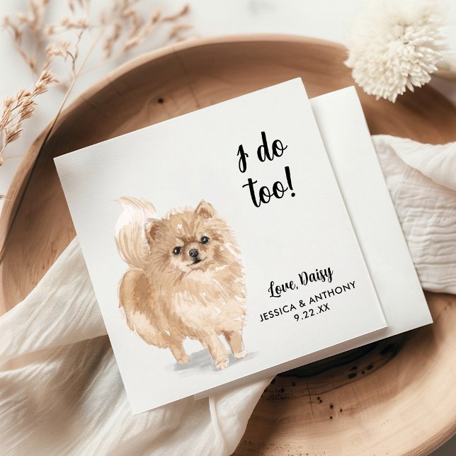 Servilleta De Papel Perro Boda Cocktail Napkins (Subido por el creador)