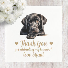 Servilleta De Papel Perro Boda Cocktail Napkins