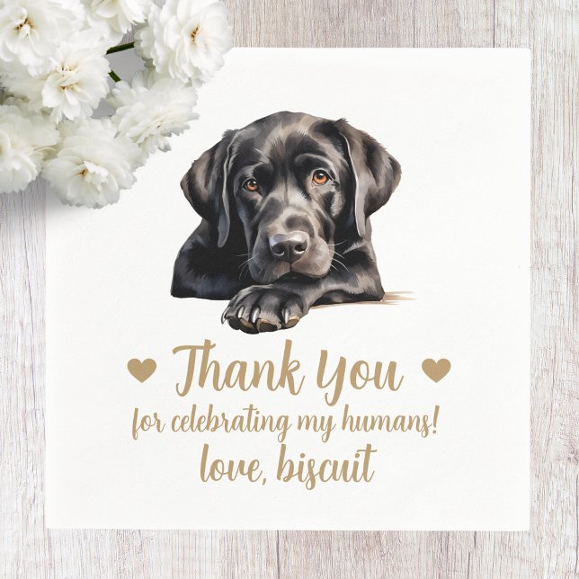 Servilleta De Papel Perro Boda Cocktail Napkins (Subido por el creador)