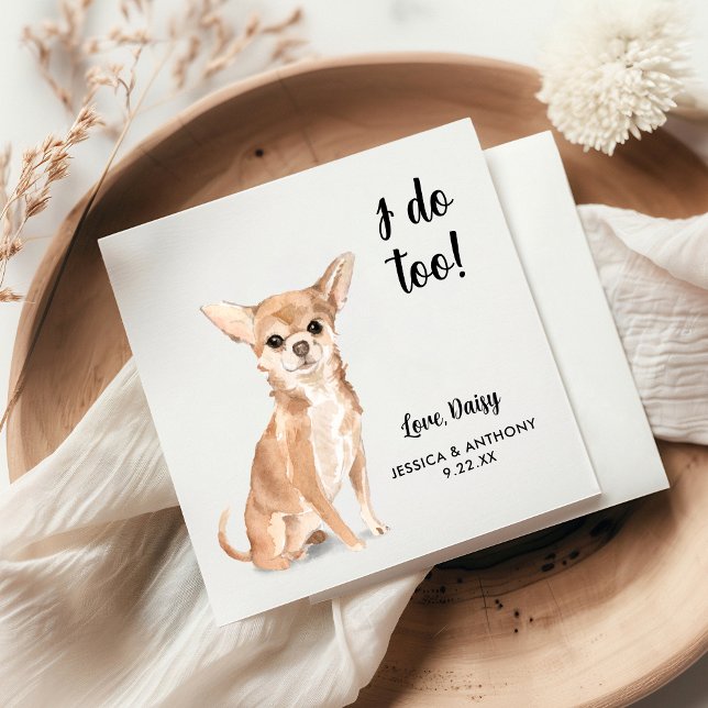 Servilleta De Papel Perro Boda Cocktail Napkins (Subido por el creador)